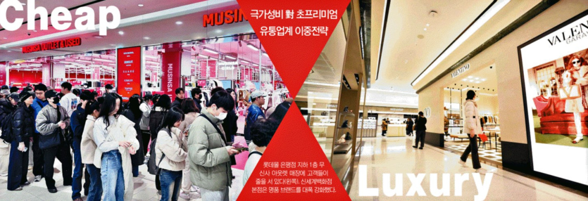 ▲극가성비 對 초프리미엄 유통업계 이중전략 (이투데이 그래픽팀)
