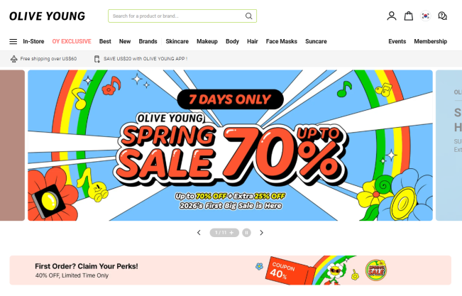 ▲올리브영 글로벌몰 대표 이미지. (사진제공=CJ올리브영)