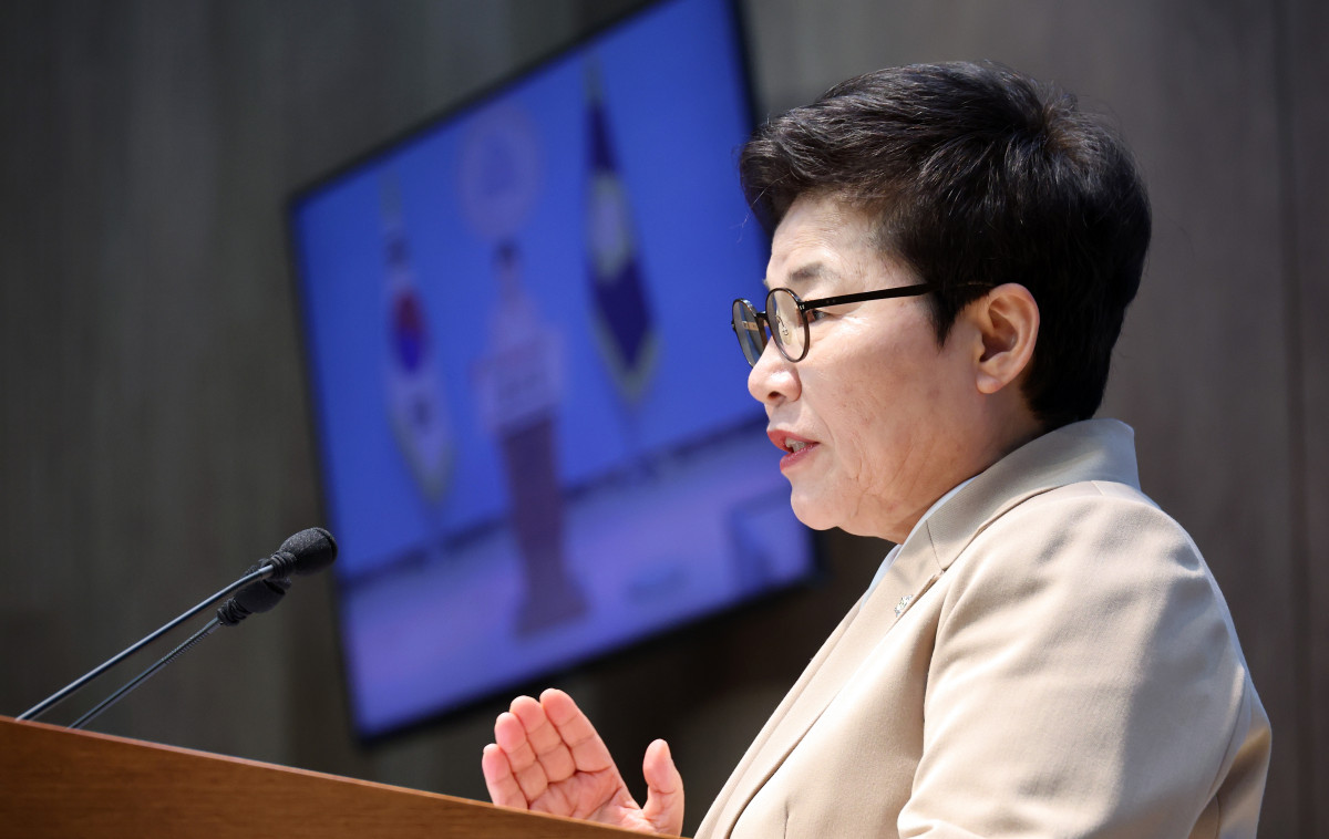 ▲국민의힘 임이자 의원이 8일 국회 소통관에서 경북도지사 출마 선언 기자회견을 하고 있다. (연합뉴스)