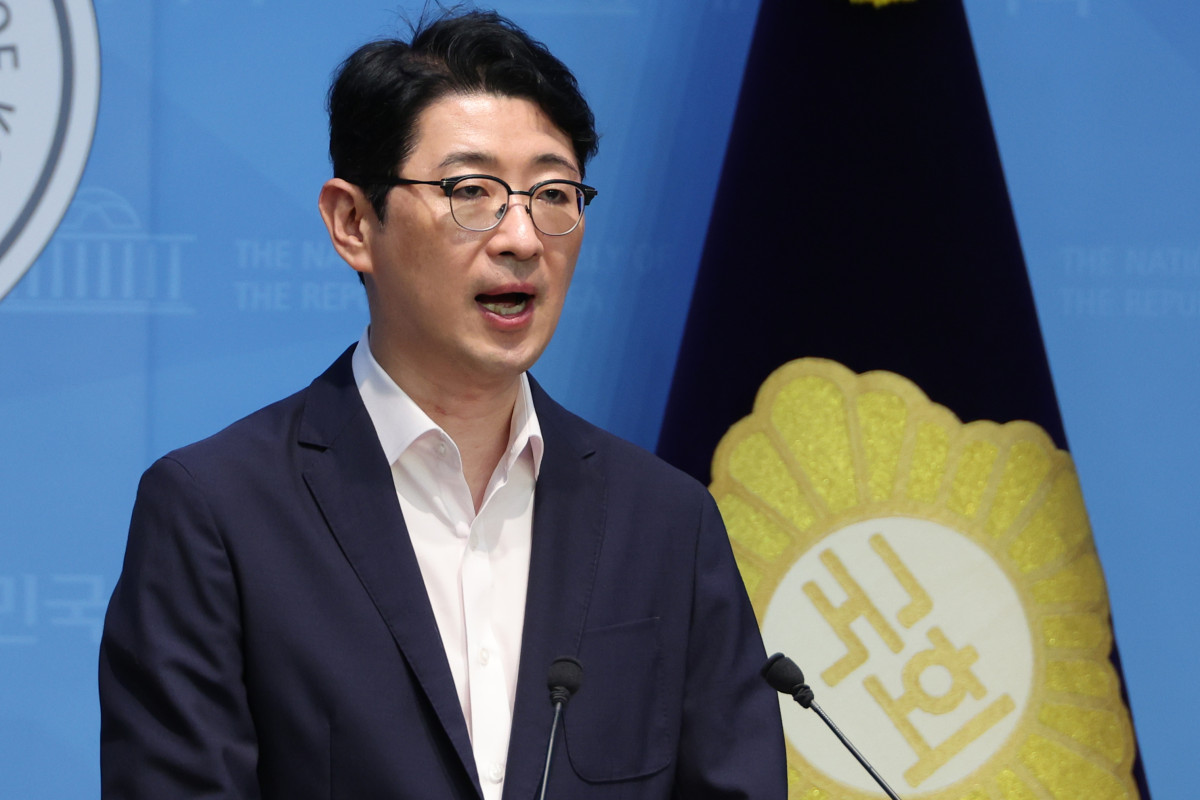 ▲국민의힘 주진우 의원이 13일 서울 여의도 국회 소통관에서 '특혜사면 방지법' 발의 기자회견을 하고 있다. (연합뉴스)