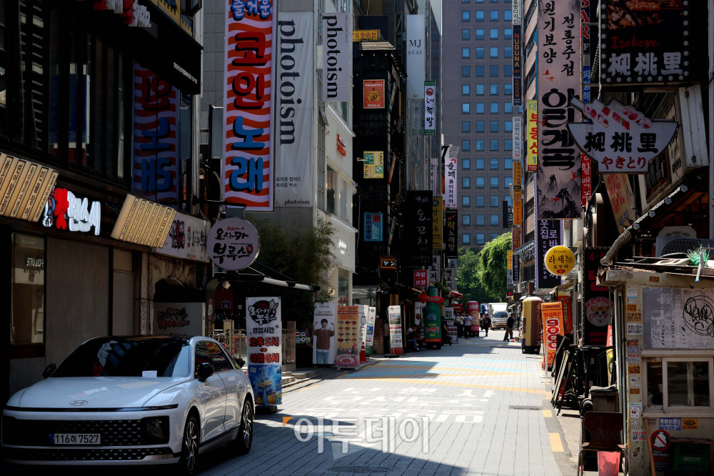 ▲서울의 한 먹자골목 모습. (신태현 기자 holjjak@)