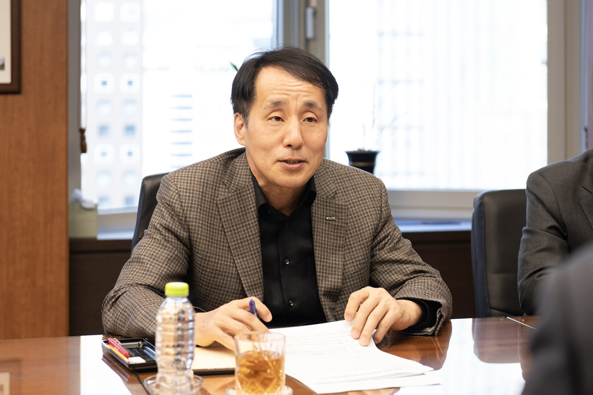 ▲장영진 한국무역보험공사 사장이 서울 종로구 본사에서 열린 ‘이란 사태 비상대책 TF’ 회의에서 발언하고 있다. (사진제공=한국무역보험공사)