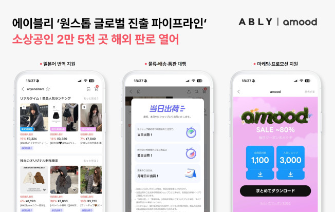 ▲에이블리 아무드, 원스톱 글로벌 진출 파이프라인 안착. (사진제공=에이블리)