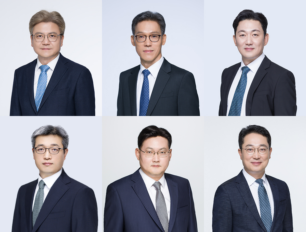 ▲첫번째 줄 좌측부터 최창영, 장영수, 이동건 대표변호사. 두번째 줄 좌측부터 장재영, 장윤석, 강신욱 대표변호사 (법무법인 세종 제공)