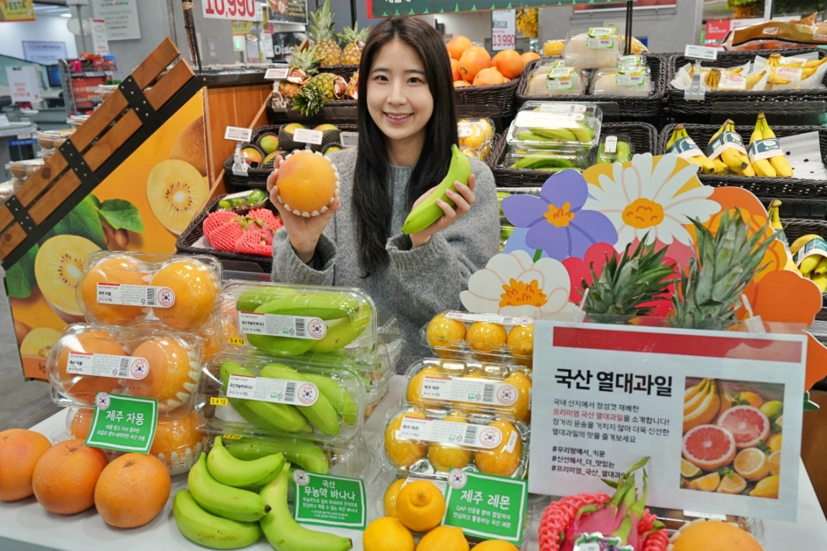 ▲국산 열대·아열대 과일 홍보 이미지. (사진출처=롯데마트)