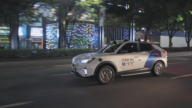 ▲서울시 강남 심야 자율주행택시 모습. (사진제공=서울시)