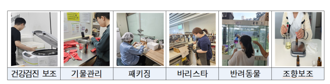 ▲장애인 특화 일자리 유형 제공 직무 예시. (사진제공=서울시)