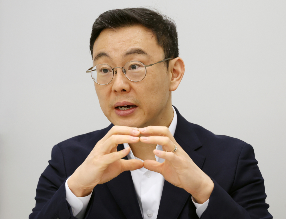 ▲윤태영 프로티나 대표가 최근 서울 구로구 연구소에서 본지와 인터뷰를 하고 있다. (사진제공=고이란 기자 photoeran@)