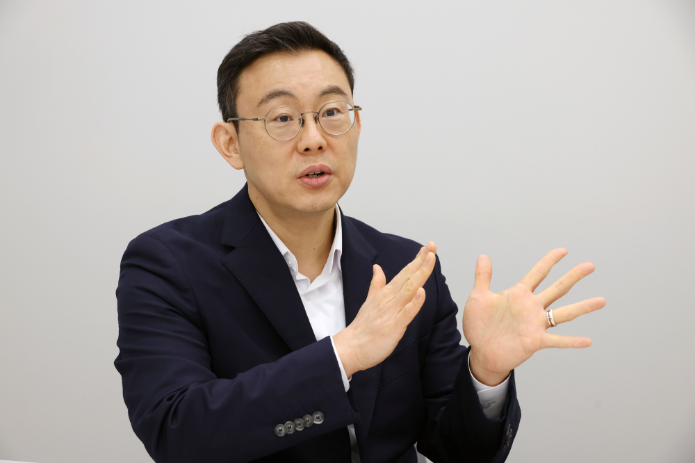 ▲윤태영 프로티나 대표가 최근 서울 구로구 연구소에서 본지와 인터뷰를 하고 있다. (사진제공=고이란 기자 photoeran@)