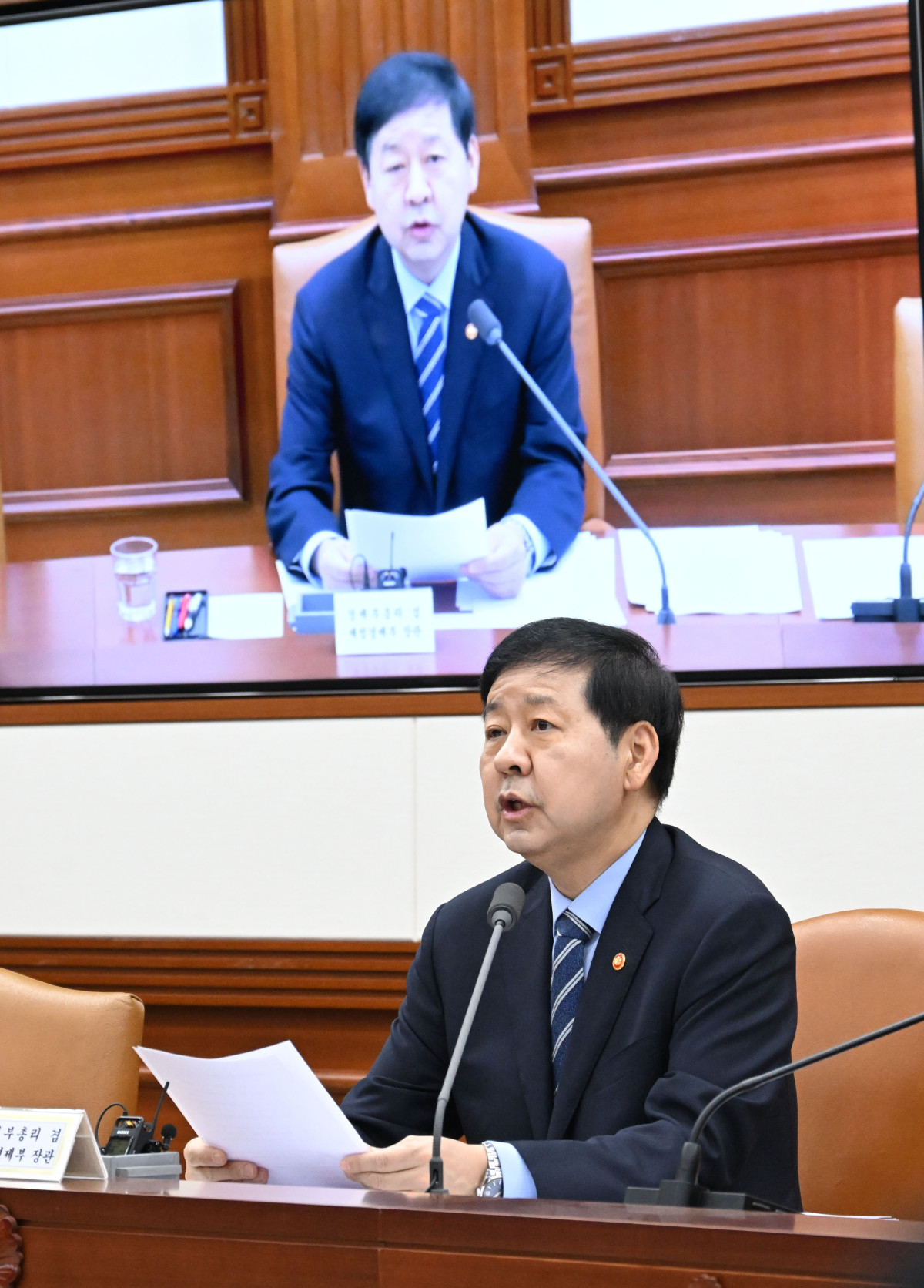 ▲구윤철 부총리 겸 재정경제부 장관이 3월 18일 서울 종로구 정부서울청사에서 열린 '대외경제장관회의'를 주재, 모두발언을 하고 있다. (재정경제부)