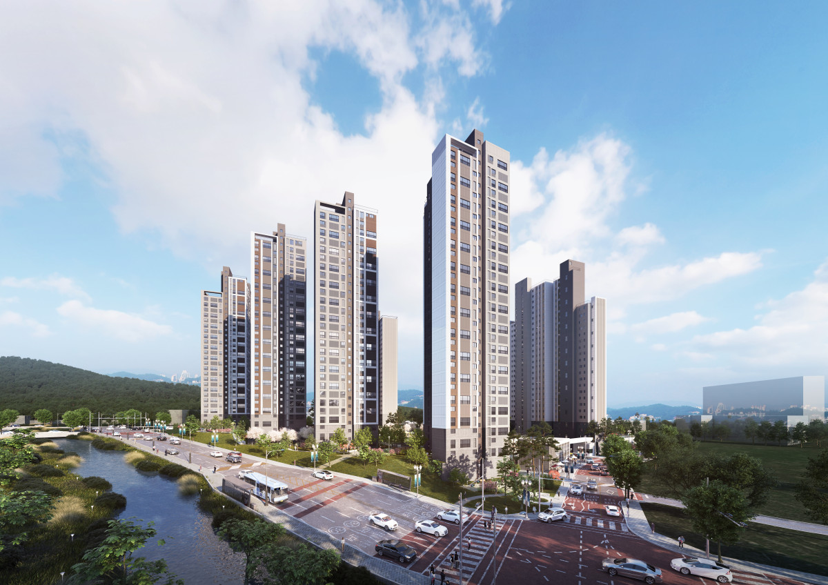▲SGC E&C가 경기도 남양주시 화도읍 마석우리 일대에 짓는 2단지 투시도. (SGC E&C)