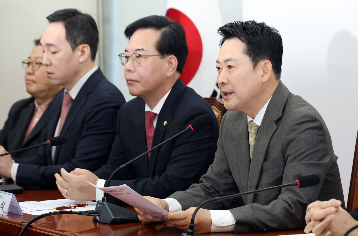 ▲국민의힘 장동혁 대표가 19일 국회에서 열린 최고위원회의에서 발언하고 있다. (연합뉴스)