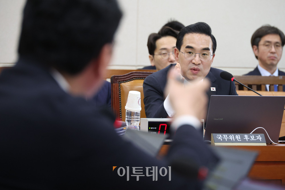 ▲박홍근 기획예산처 장관 후보자가 23일 서울 여의도 국회 재정경제기획위원회에서 열린 인사청문회에서 의원 질의에 답하고 있다. 고이란 기자 photoeran@