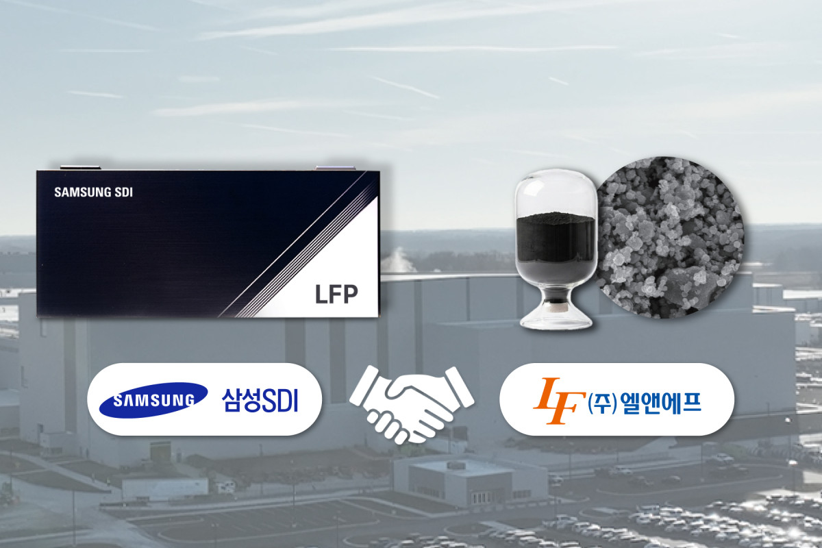 ▲삼성SDI와 엘엔에프가 LFP 배터리 양극재 중장기 공급 계약을 체결했다. (삼성SDI)