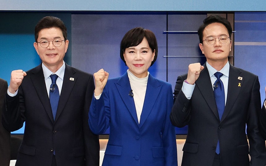 ▲왼쪽부터 정원오, 전현희, 박주민 후보. (연합뉴스)