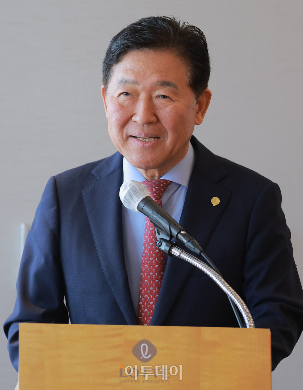 ▲26일 서울 중구 롯데호텔에서 열린 독립운동가 최재형 기념사업회 기금 후원회 발족식에서 박종범 기금후원회장이 인사말을 하고 있다. 고이란 기자 photoeran@