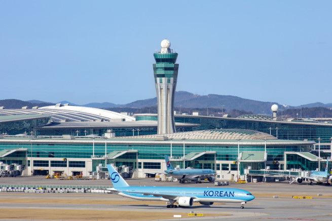 ▲인천국제공항 제2여객터미널 계류장 전경. (사진제공=인천국제공항공사)
