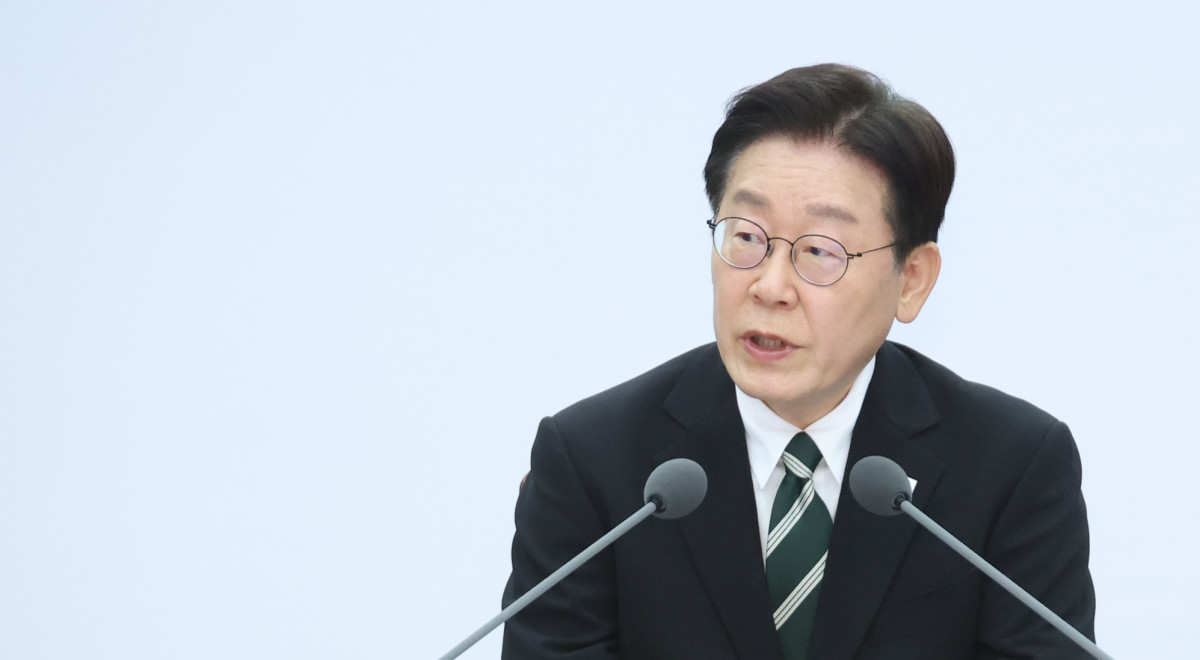 ▲이재명 대통령이 27일 서울 국방부에서 열린 전군주요지휘관회의에서 발언하고 있다. 사진=연합뉴스