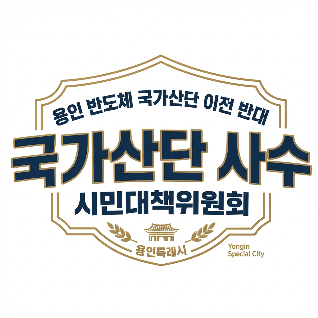 ▲용인 반도체 국가산단 이전 반대를 위해 결성된 '국가산단 사수 시민대책위원회' 로고. (용인 반도체 국가산단 사수 시민대책위원회)