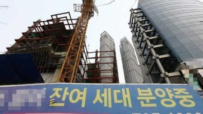 ▲대구 수성구의 한 미분양 주택 공사 현장. (연합뉴스)