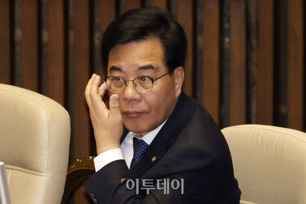 ▲송언석 국민의힘 원내대표가 31일 서울 여의도 국회 본회의에 참석하고 있다. 고이란 기자 photoeran@