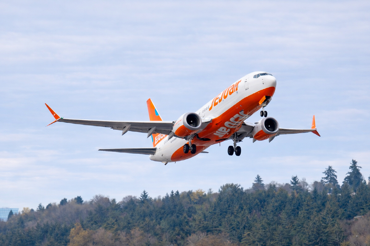 ▲제주항공 B737-8 항공기 (사진제공 제주항공)