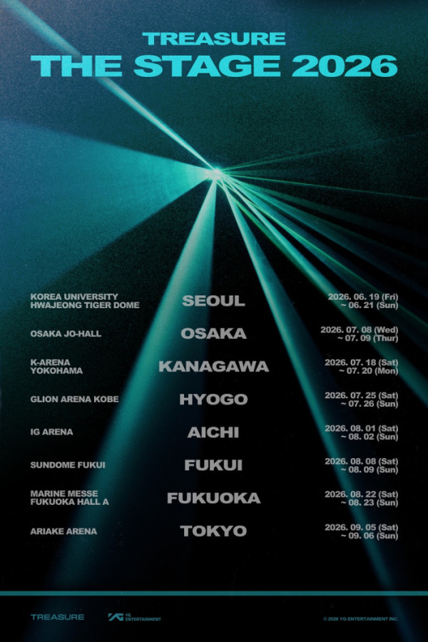 ▲트레저 세 번째 팬콘서트 투어 일정(사진제공=YG엔터테인먼트)