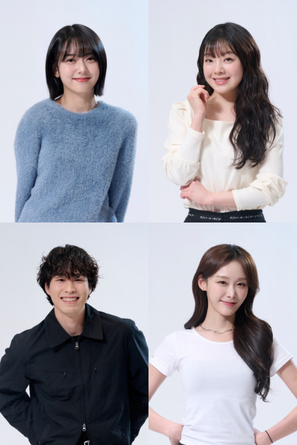 ▲SNL코리아 신입크루 안주미(상단 좌측부터 시계방향), 이아라, 정희수, 정창환(사진제공=쿠팡플레이)