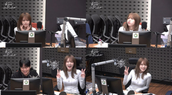 ▲최예나(사진 = KBS Cool FM '한해의 키스 더 라디오' 보이는 라디오 영상 캡처)
