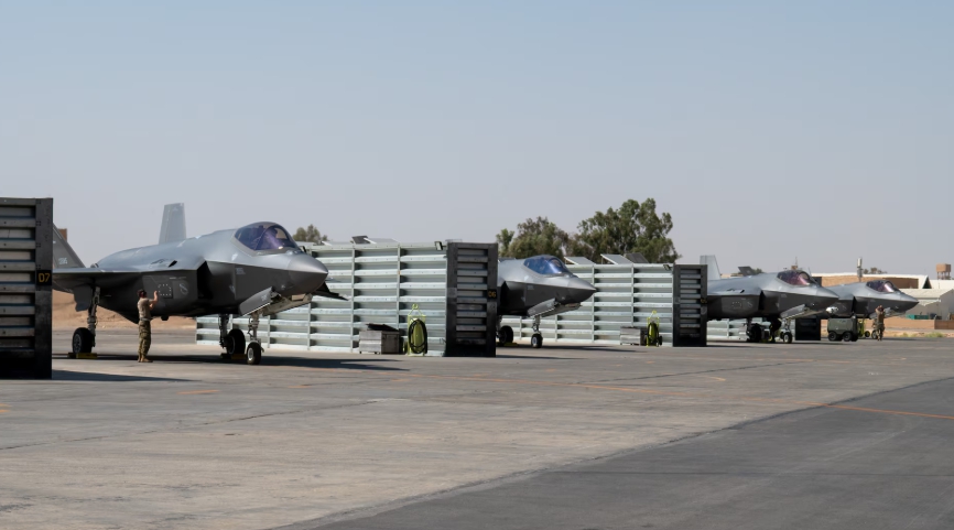▲이란 국영TV는 "중부 상공에서 미군 F-35가 격추됐다"고 보도했다. (출처 美중부사령부)