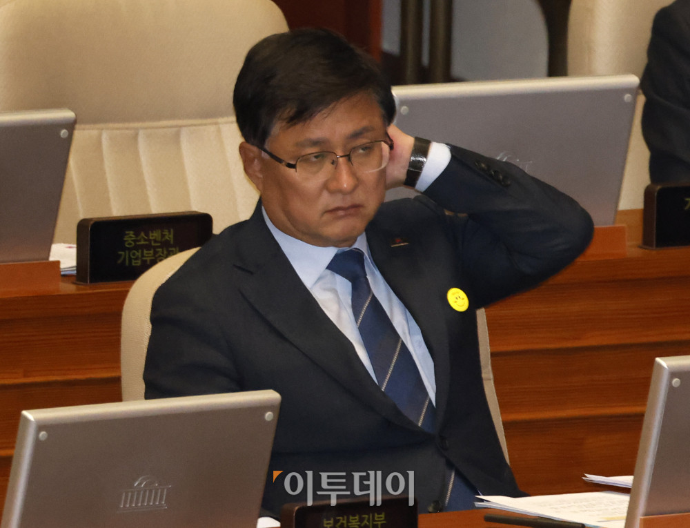 ▲김성환 기후에너지환경부 장관이 6일 서울 여의도 국회에서 열린 경제분야 대정부 질문에 참석하고 있다. 고이란 기자 photoeran@