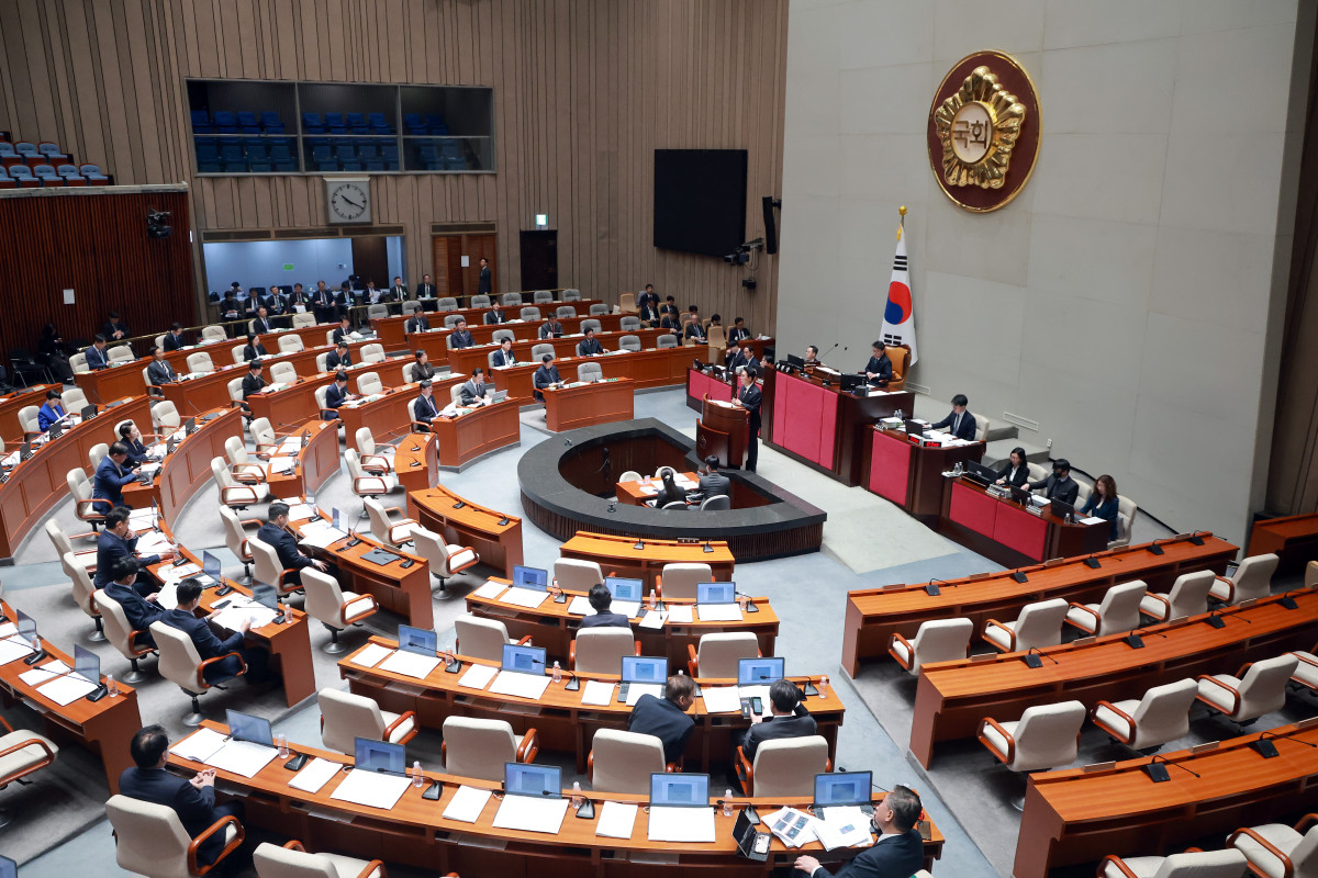 ▲김민석 국무총리가 7일 국회에서 열린 예산결산특별위원회 전체회의에서 2026년도 제1회 추가경정예산안 제안 설명을 하고 있다. 사진=연합뉴스