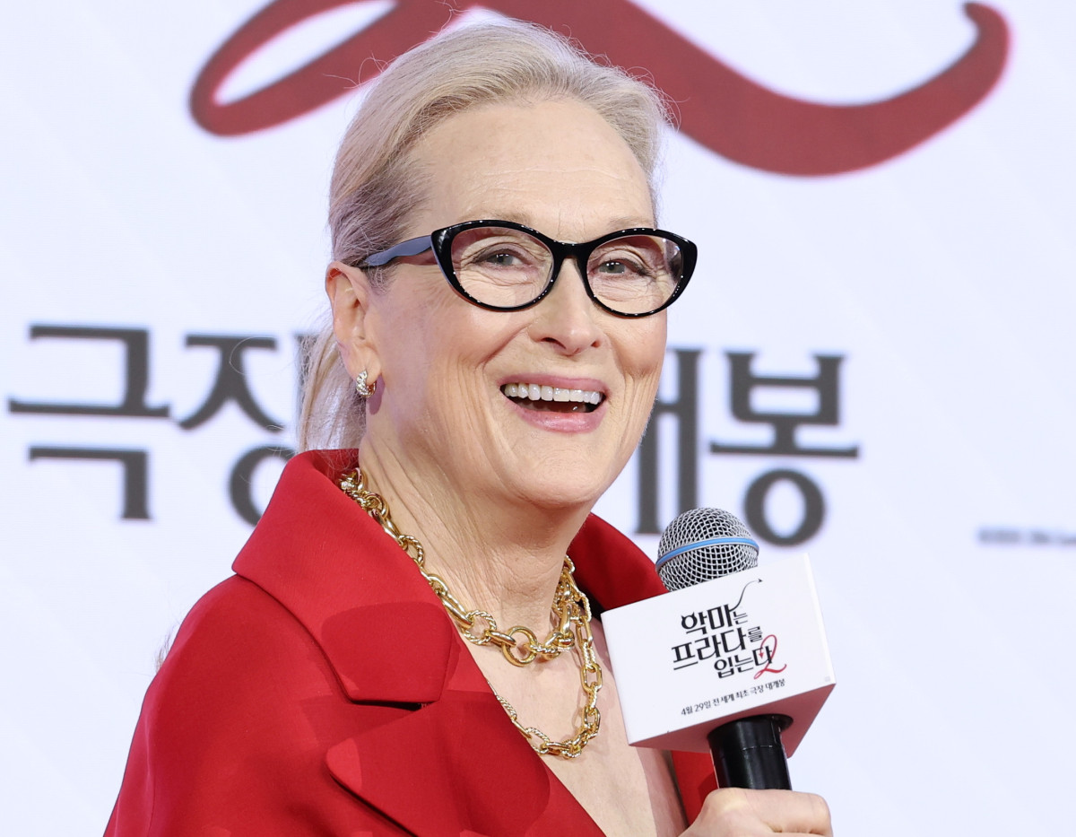 ▲영화 '악마는 프라다를 입는다 2' 기자간담회가 열린 8일 서울 종로구 포시즌스호텔에서 배우 메릴 스트리프가 질문에 답하고 있다. (연합뉴스)