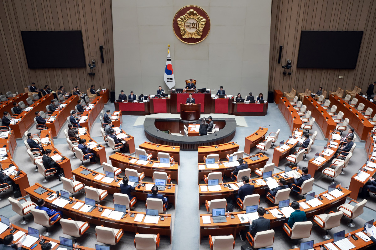 ▲김민석 국무총리가 7일 국회에서 열린 예산결산특별위원회 전체회의에서 2026년도 제1회 추가경정예산안 제안 설명을 하고 있다. 사진=연합뉴스