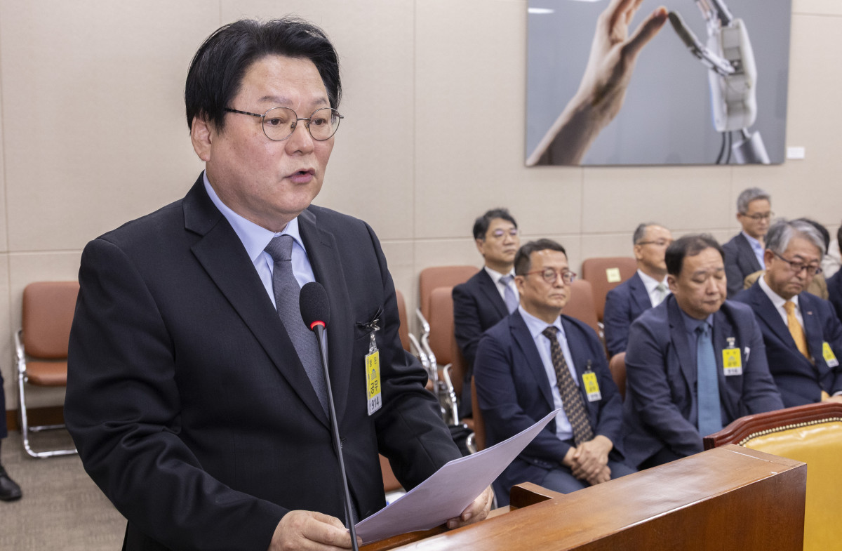 ▲지난해 10월 국정감사에서 기관 보고하는 민영삼 사장 (연합뉴스)