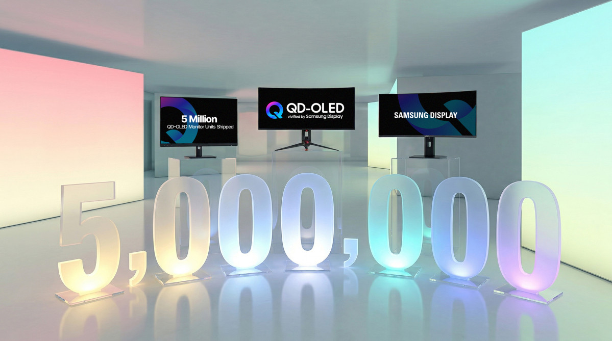 ▲삼성디스플레이가 지난 3월 모니터용 QD-OLED 누적 출하량 500만 대를 달성했다 (사진제공-삼성디스플레이)
