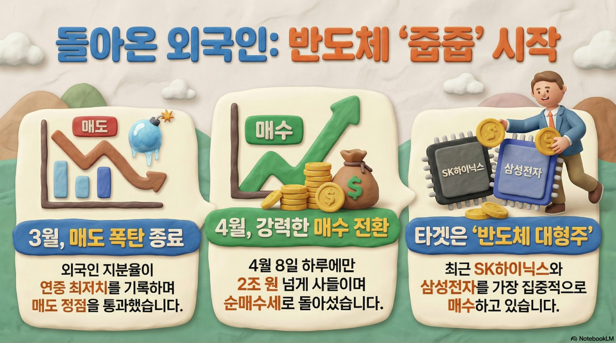 “외국인, 팔 만큼 팔아 이제 ‘사자’세 진입”⋯삼전ㆍSK하닉 다시 사들인다