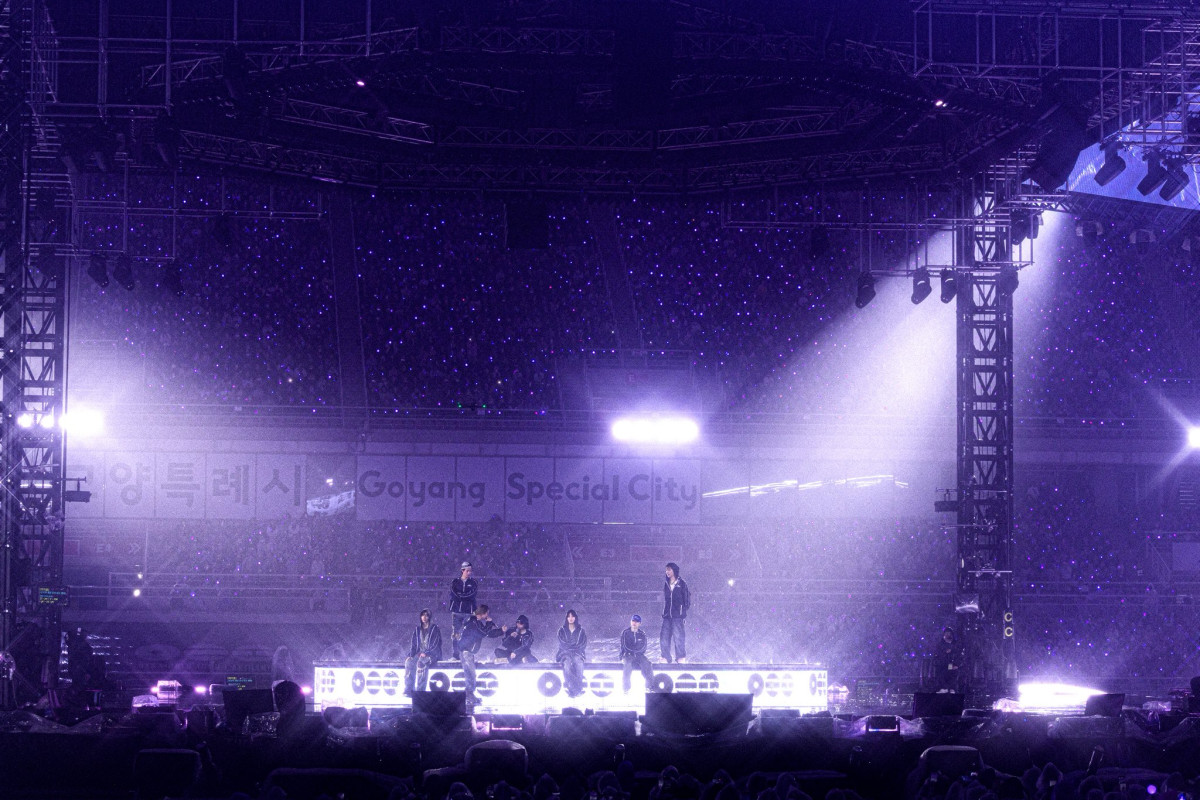 ▲방탄소년단 고양콘 '우중 콘서트', 현장 모습은? (출처=방탄소년단 공식 X 캡처)