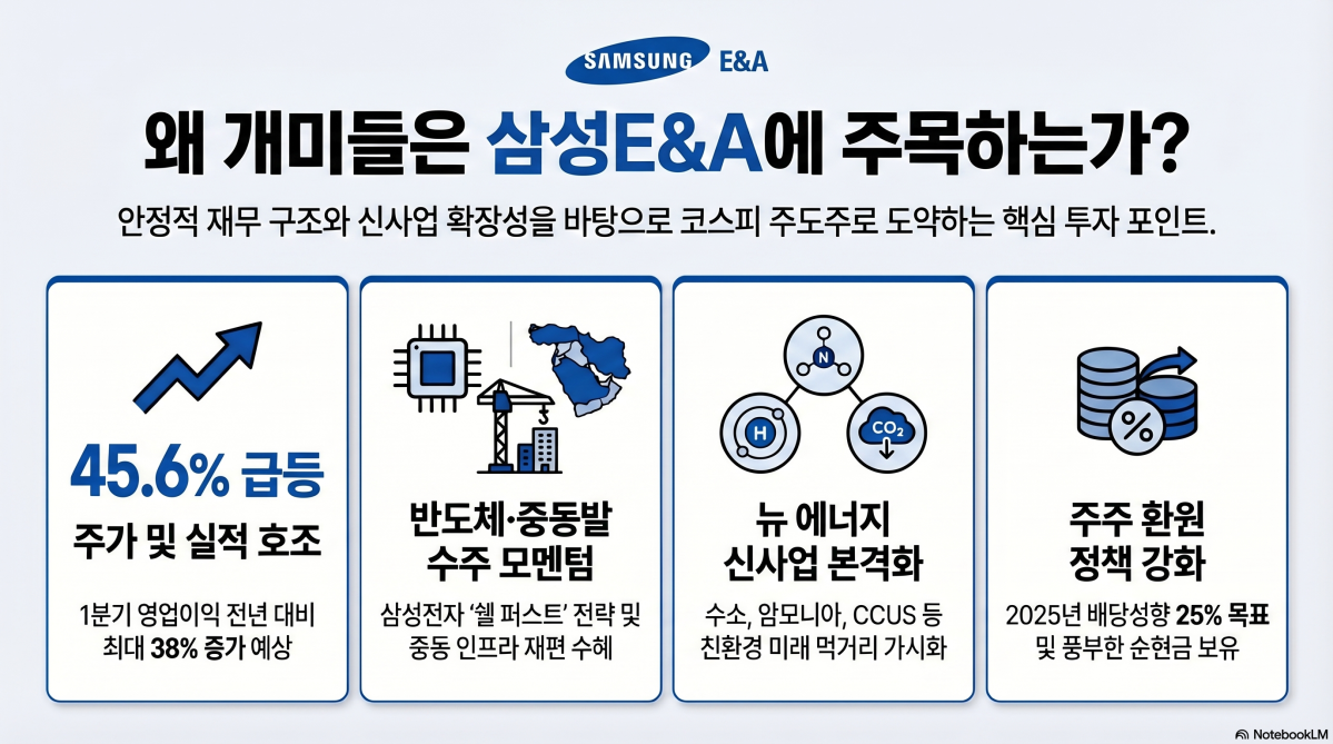 개미들이 택한 삼성E&A…증권가도 목표가↑, 종목 매력 포인트는