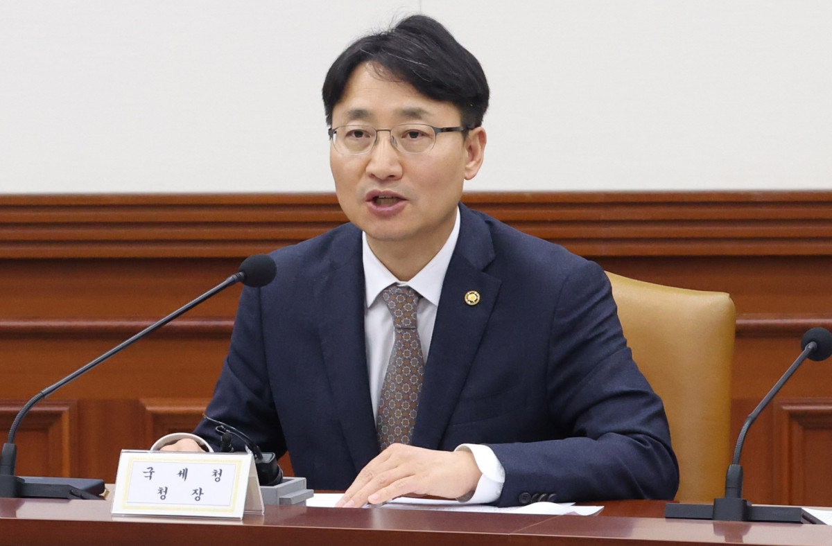 ▲임광현 국세청장이 3월 5일 서울 종로구 정부서울청사에서 열린 민생물가 특별관리 관계장관 TF 회의에서 발언하고 있다. (뉴시스)