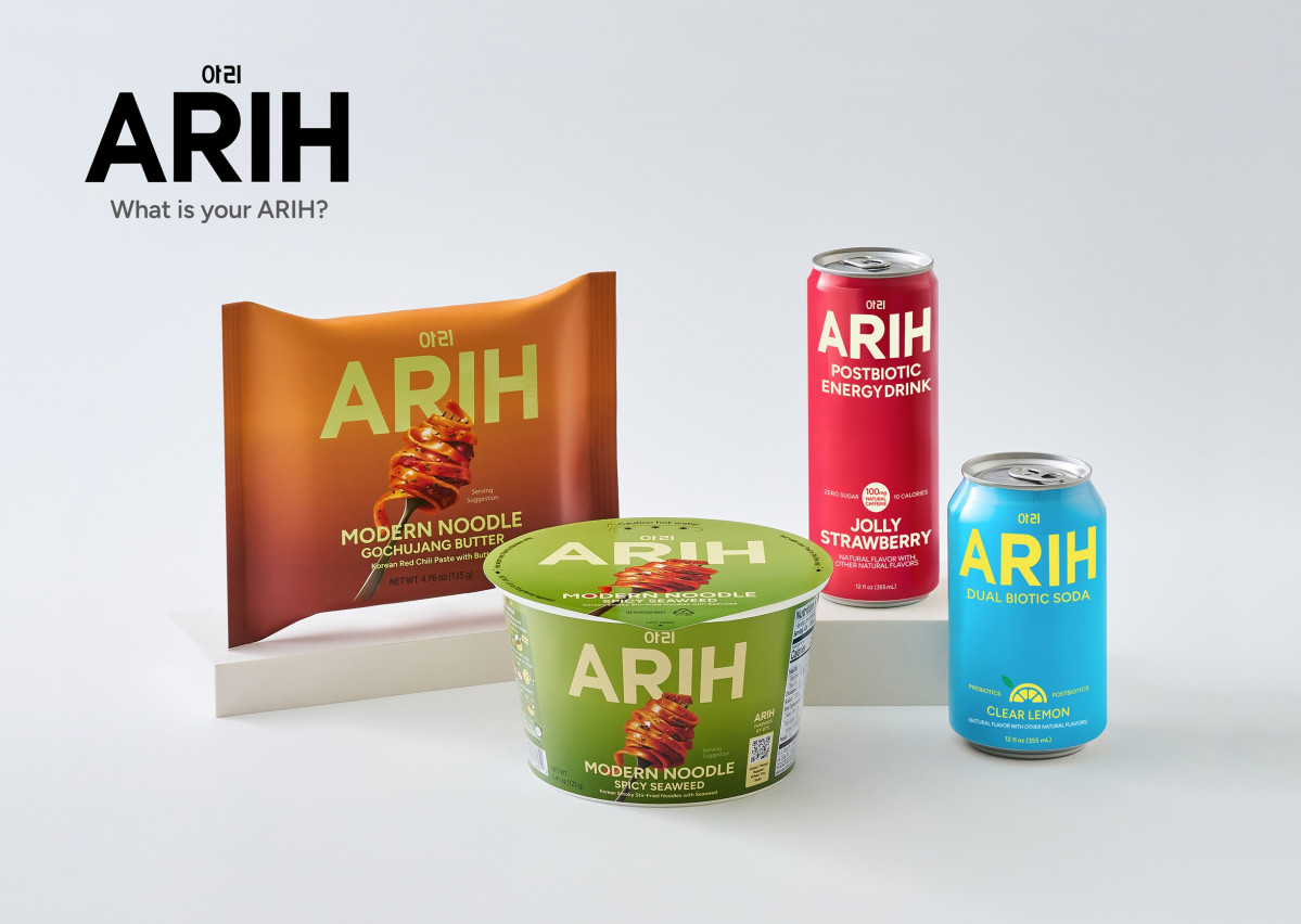 ▲hy와 팔도가 BTS와 손잡고 새롭게 선보인 '아리(ARIH)' 제품 라인업 (사진제공=hy·팔도)