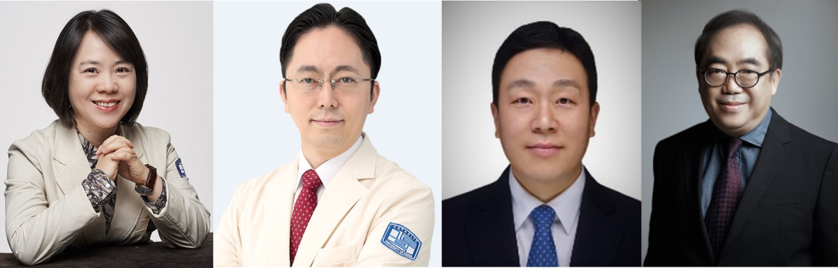 ▲(왼쪽부터) 정정임 서울성모병원 영상의학과 교수, 윤종찬 서울성모병원 순환기내과 교수, 한경림 한국과학기술연구원(KIST) 뇌과학연구소 박사, 안도열 서울시립대 명예석좌교수. (사진제공=서울성모병원)