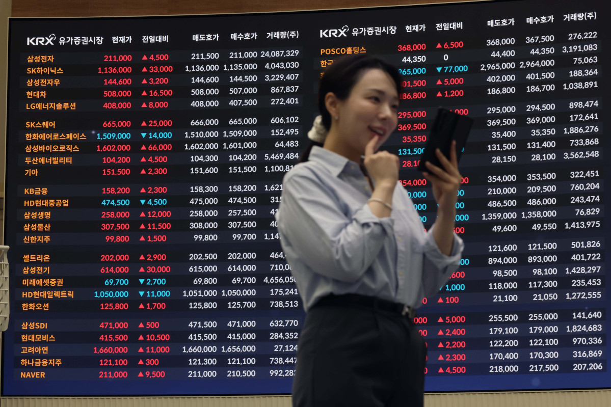 ▲코스피가 외국인 매수에 힘입어 종가 기준 6000선을 회복한 15일 서울 여의도 한국거래소 전광판에 코스피 등 시황이 표시되고 있다. 이날 코스피는 전 거래일보다 123.64포인트(2.07%) 오른 6091.39에 거래를 마쳤다. 지수는 173.85포인트(2.91%) 상승한 6141.60으로 출발, 장중 한때 6183.21까지 오르며 상승폭을 키웠다. 종가 기준 6000선 회복은 미국과 이란 간 전쟁 발발 직전인 2월 27일 이후 처음이다. 코스닥도 30.55포인트(2.72%) 오른 1152.43에 마감하며 동반 상승했다. 시가총액 상위 종목은 일제히 강세를 보였다. 삼성전자는 2.18% 오른 21만1000원, SK하이닉스는 2.99% 상승한 113만6000원에 거래를 마쳤다. 신태현 기자 holjjak@