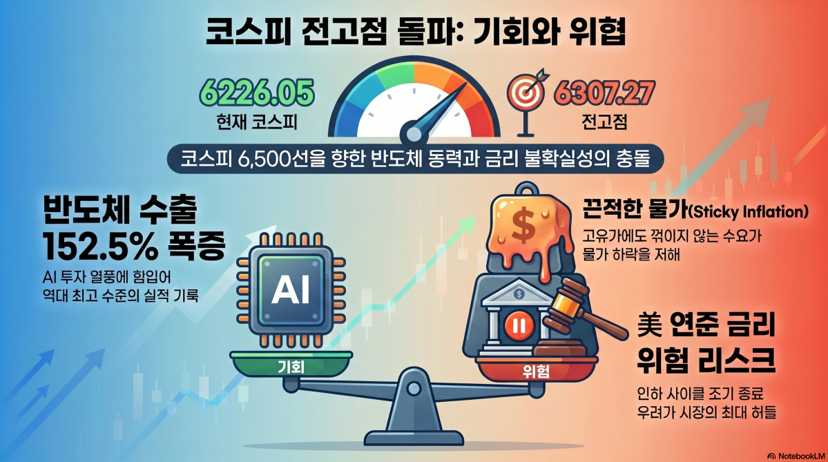 코스피, 전고점 돌파 가시권 "6500도 가능"⋯"인플레·美연준 금리는 변수"