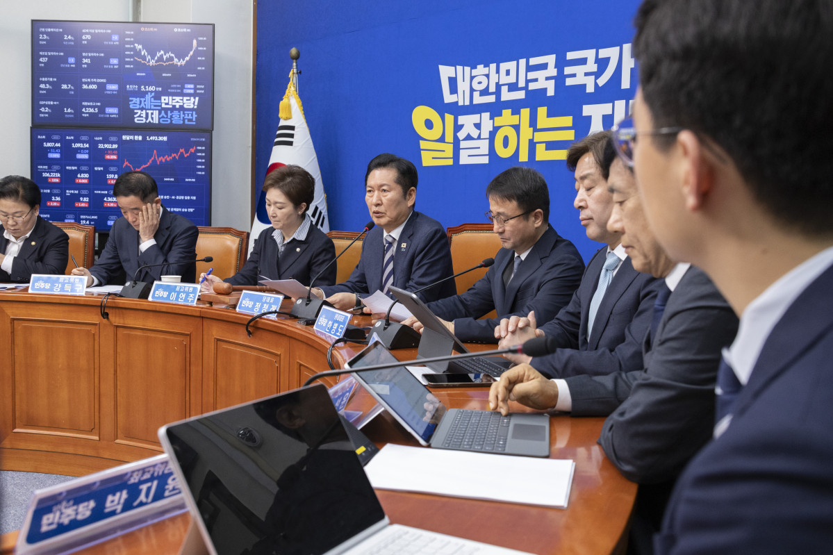 ▲더불어민주당 정청래 대표가 13일 국회에서 열린 최고위원회의에서 발언하고 있다. 사진=연합뉴스