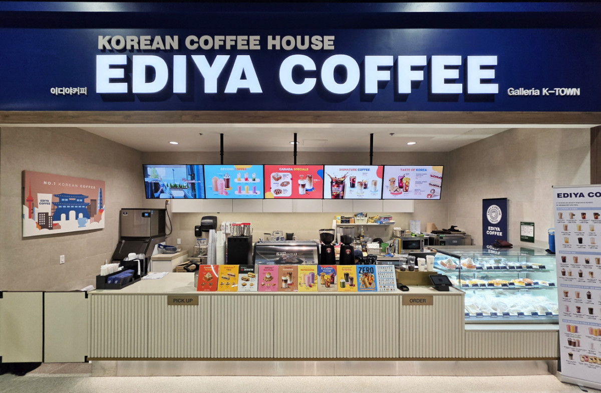 ▲이디야커피 캐나다 1호점. (사진제공=이디야커피)