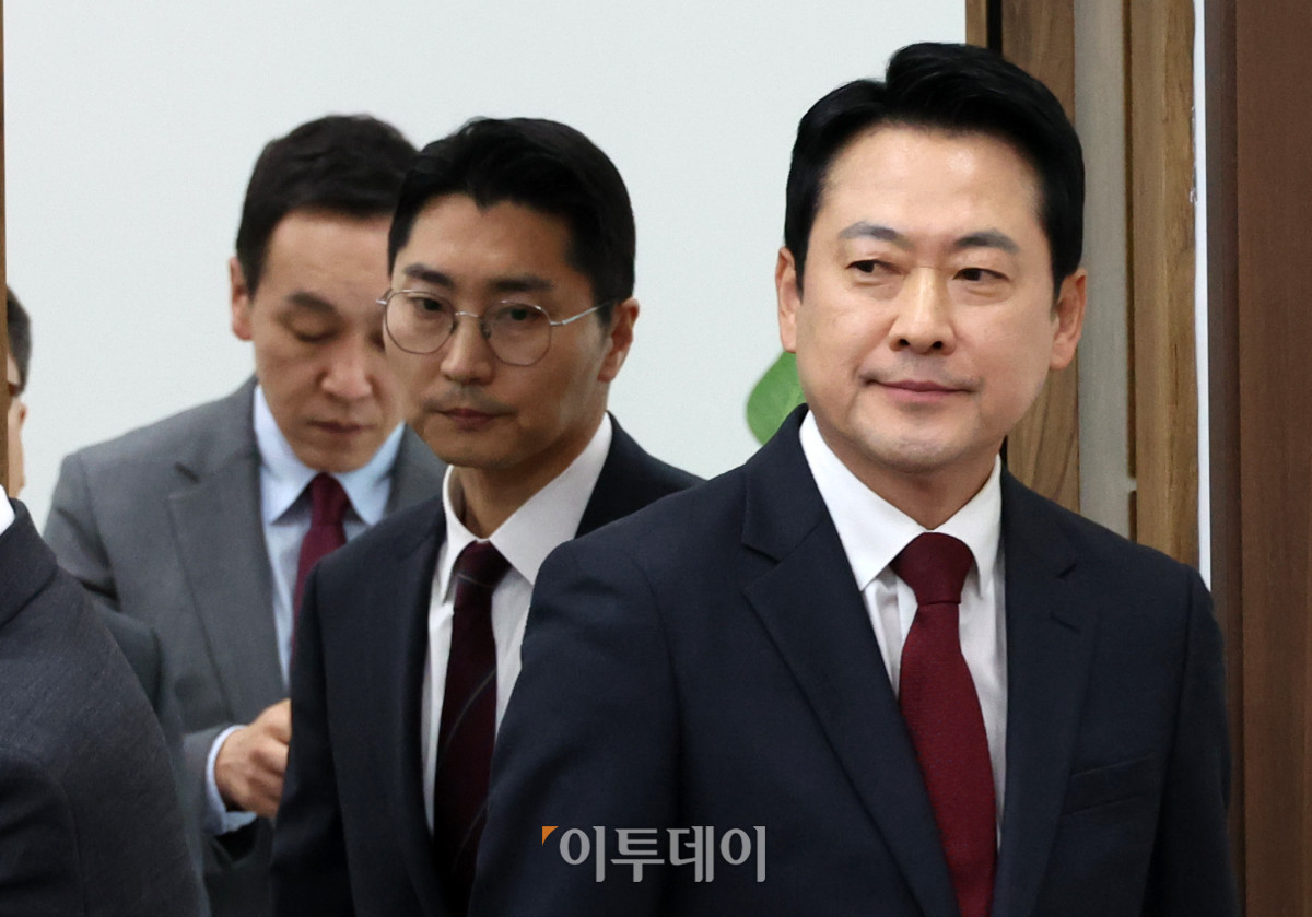 ▲장동혁 국민의힘 대표가 20일 서울 여의도 국회에서 방미 성과 관련 기자간담회에 참석하고 있다. 고이란 기자 photoeran@