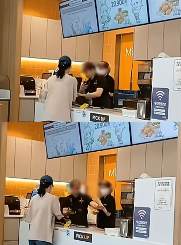 ▲올리브영 빌런·맘스터치 진상 뒤늦은 파묘…어떻게 됐을까? 맘스터치 진상녀 결말 궁금증 (출처=유튜브 캡처)