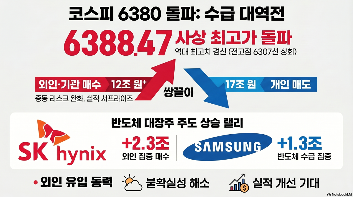 4월 17조 던진 개미·12조 받은 외인·기관…'수급 대역전'이 빚은 코스피 '사상 최고치 경신'