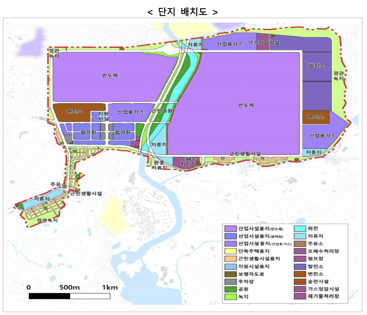 ▲용인 반도체클러스터 국가산업단지 배치도 이미지. 경기도 용인시 처인구 이동읍・남사읍 일대에 약 220만평의 반도체 클러스터가 들어올 예정이다. (자료제공-산업통상부)